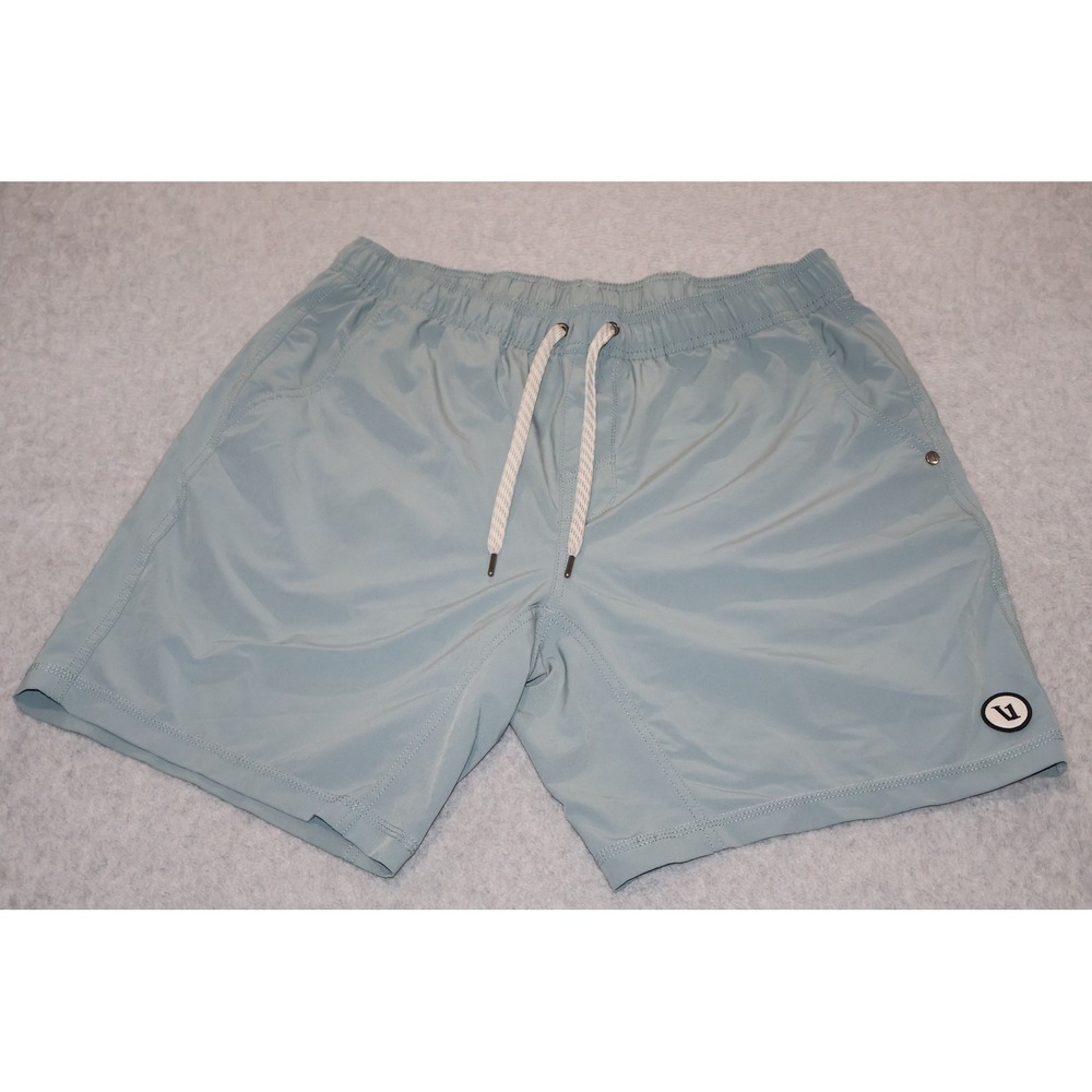 Vuori Kore Lined Shorts Men Large Blue Athletic Performance Gym Workout Swim *
